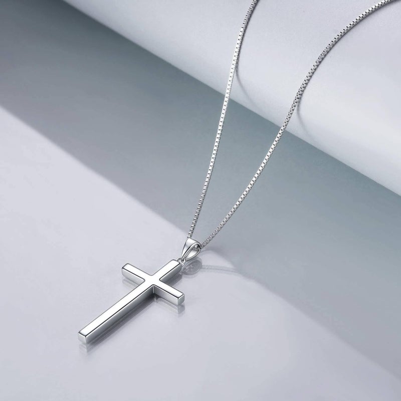 POPLYKE Cross Necklace for Women 925 Sterling Silver Cross Necklace for Men I Can Do All The Things Inspirational Necklace Jewelry for Mothers Day Birthday Gifts 20+2'' - Image 5
